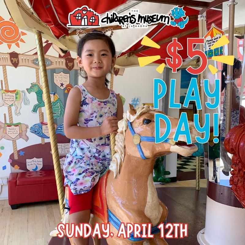 $5 Play Day Child Admission